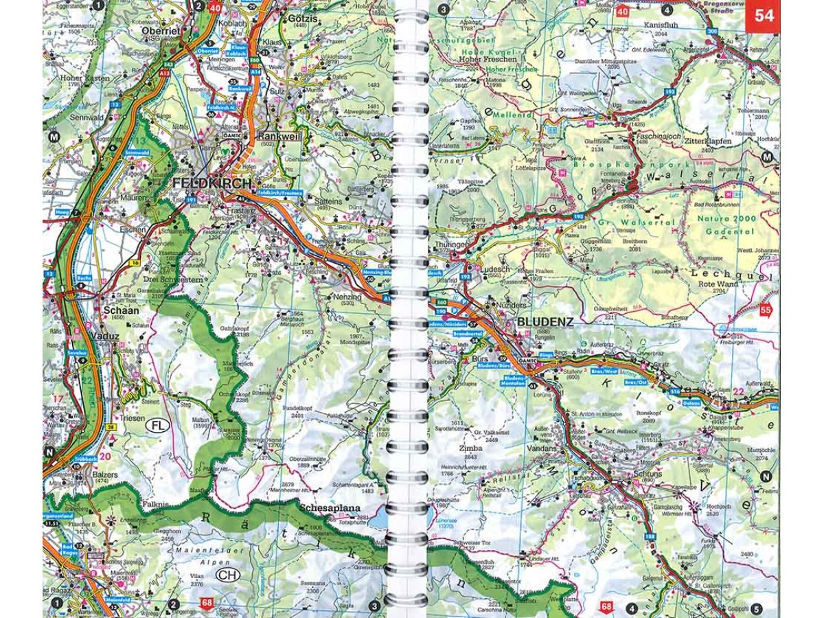 Österrike supertouring autoatlas FB Österrike supertouring autoatlas FB